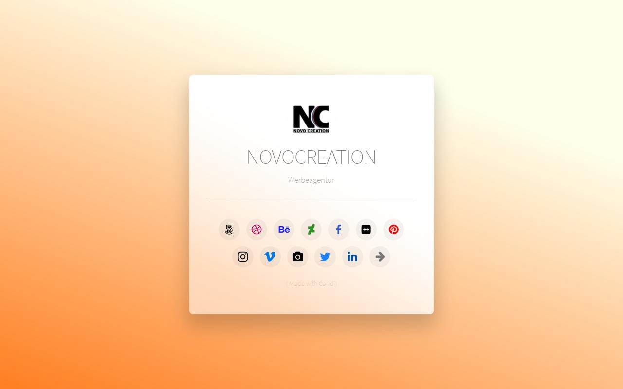Carrd profile picture for @novo
